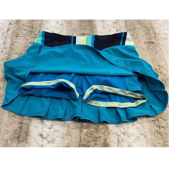 Lululemon Run: Pace Setter Skirt in Surge / Assorted Stripe Surge Size 4 - Picture 9 of 13
